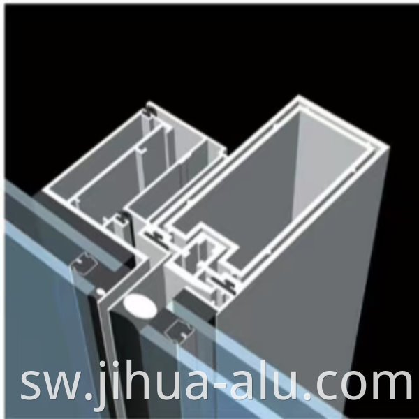 Structural Hidden Frame Stick Glass Aluminum Curtain Walls